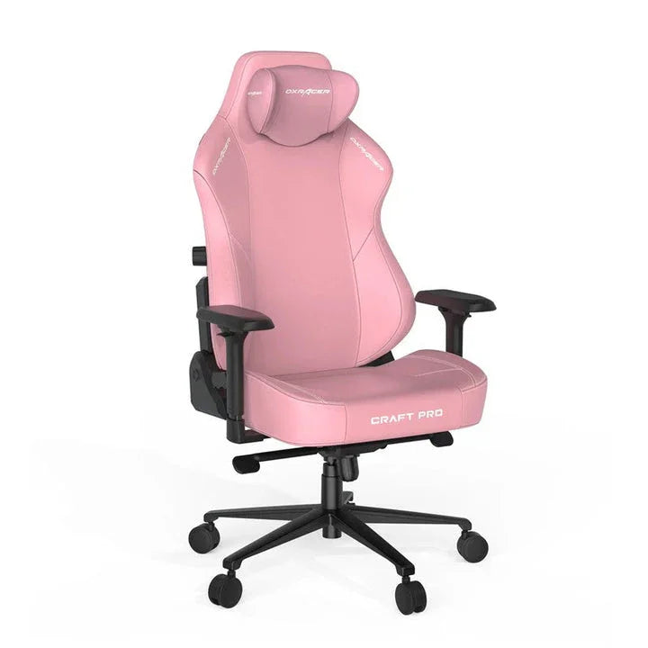 DXRacer Craft Pro Classic Gaming Chair - Pink - Tashqila DXRacer Craft Pro Classic Gaming Chair - Pink - Tashqila